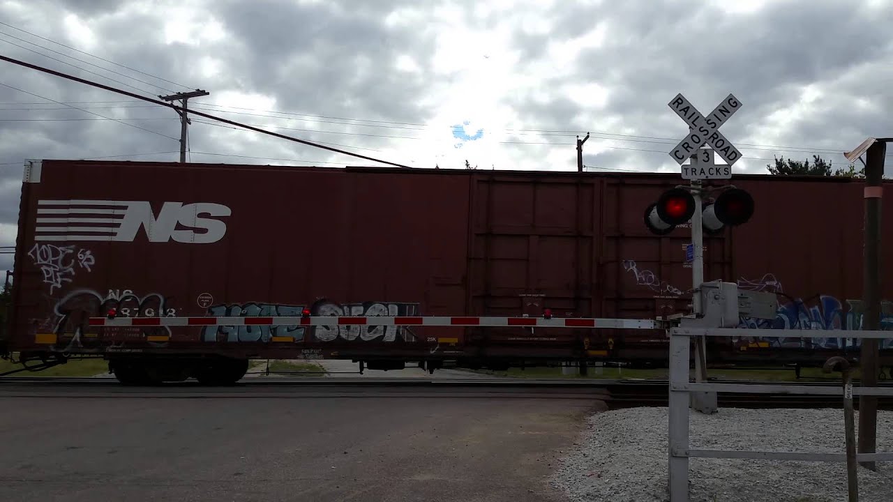 Ns mixed freight at Mcdonald st crossing