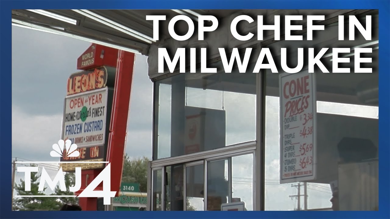 Top Chef stars pay a visit to Leon's Frozen Custard in Milwaukee