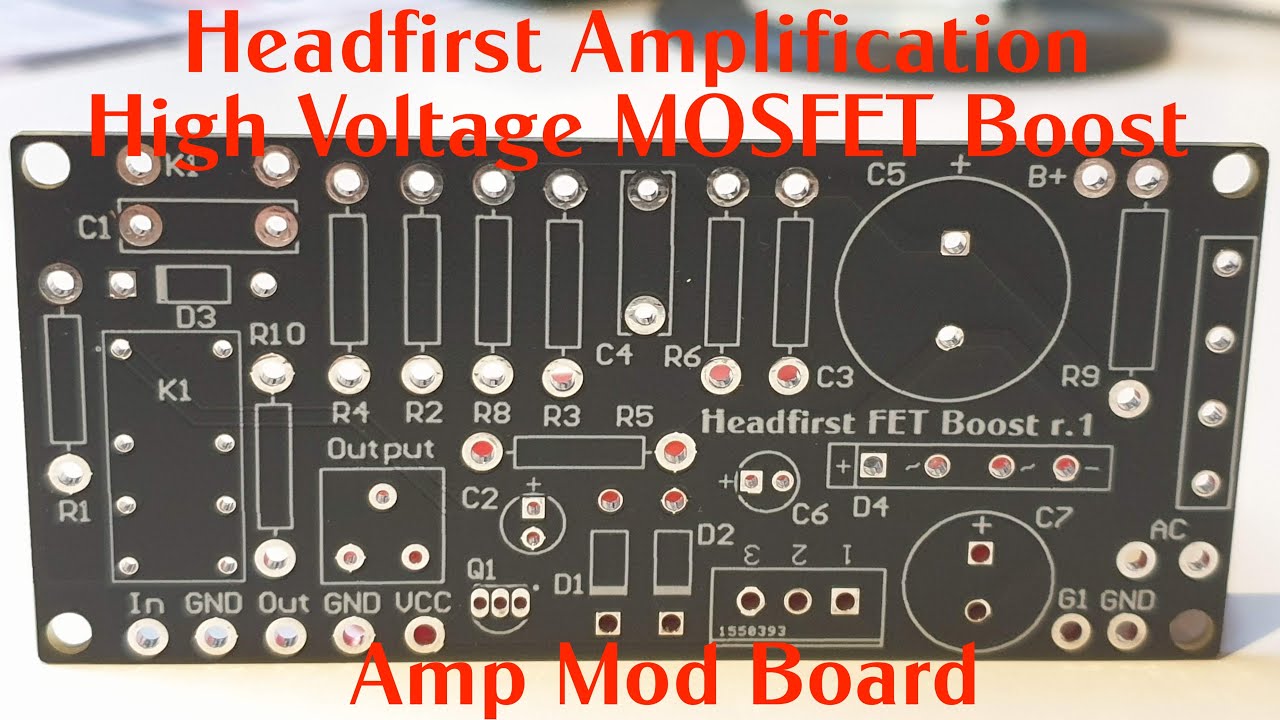 High Voltage FET Boost - Amp Mod Board