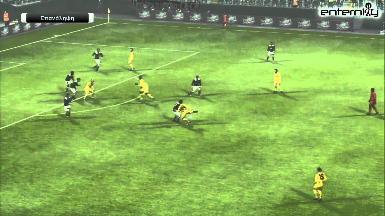 PES 2012 ΑΕΚ - ΠΑΟΚ Gameplay Μέρος 1