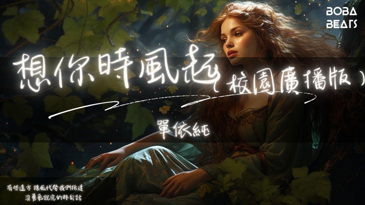 單依純 - 想你時風起『這次再見如果是最後的一面 也是失眠後的分割線』【Lyrics Video】