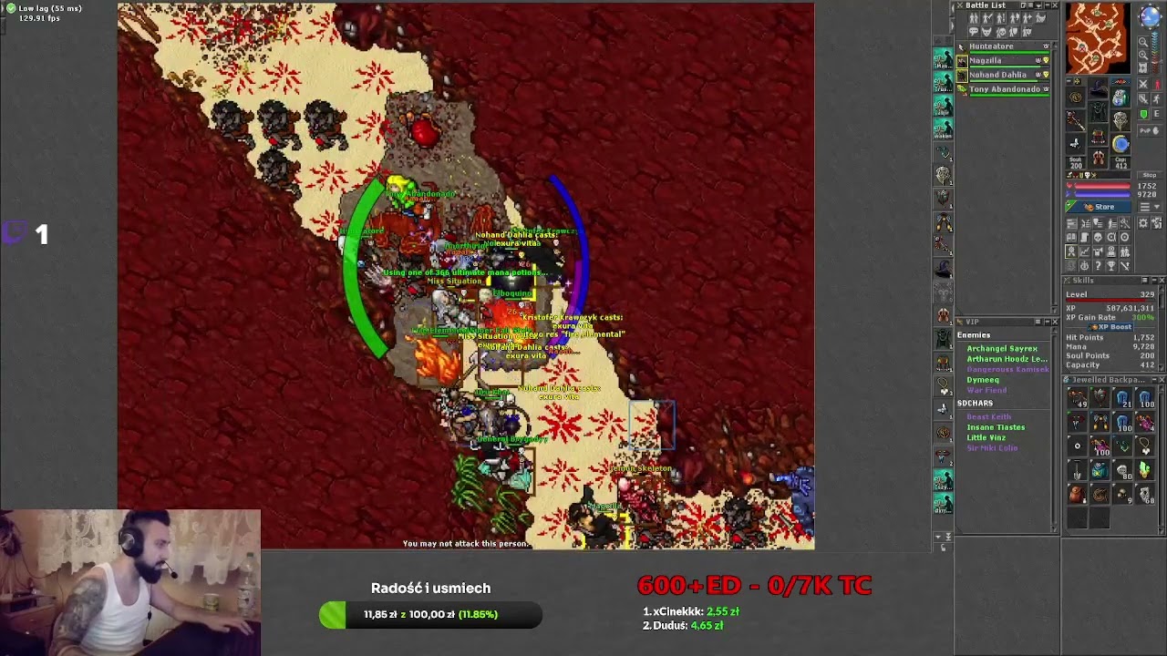 Tibia PK - 460 Druid ue combo by WDM