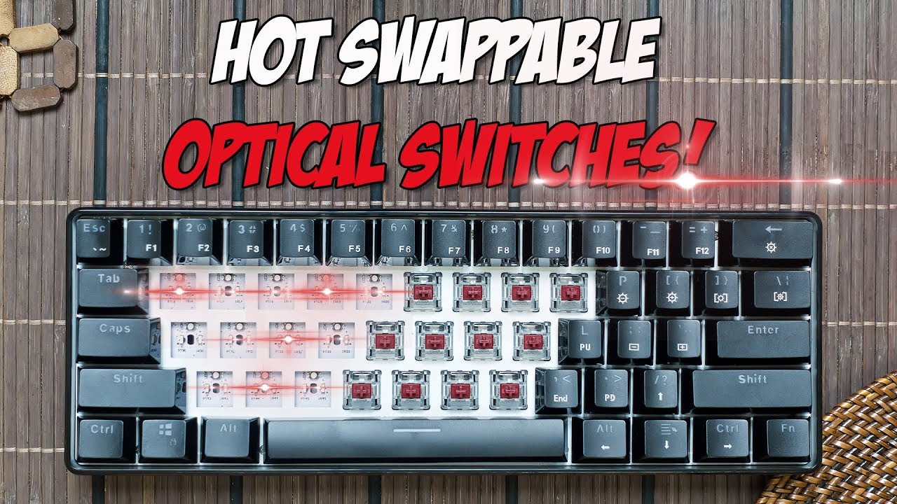 Geek GK61 Optical Mechanical Keyboard Review - Optical Gateron Red