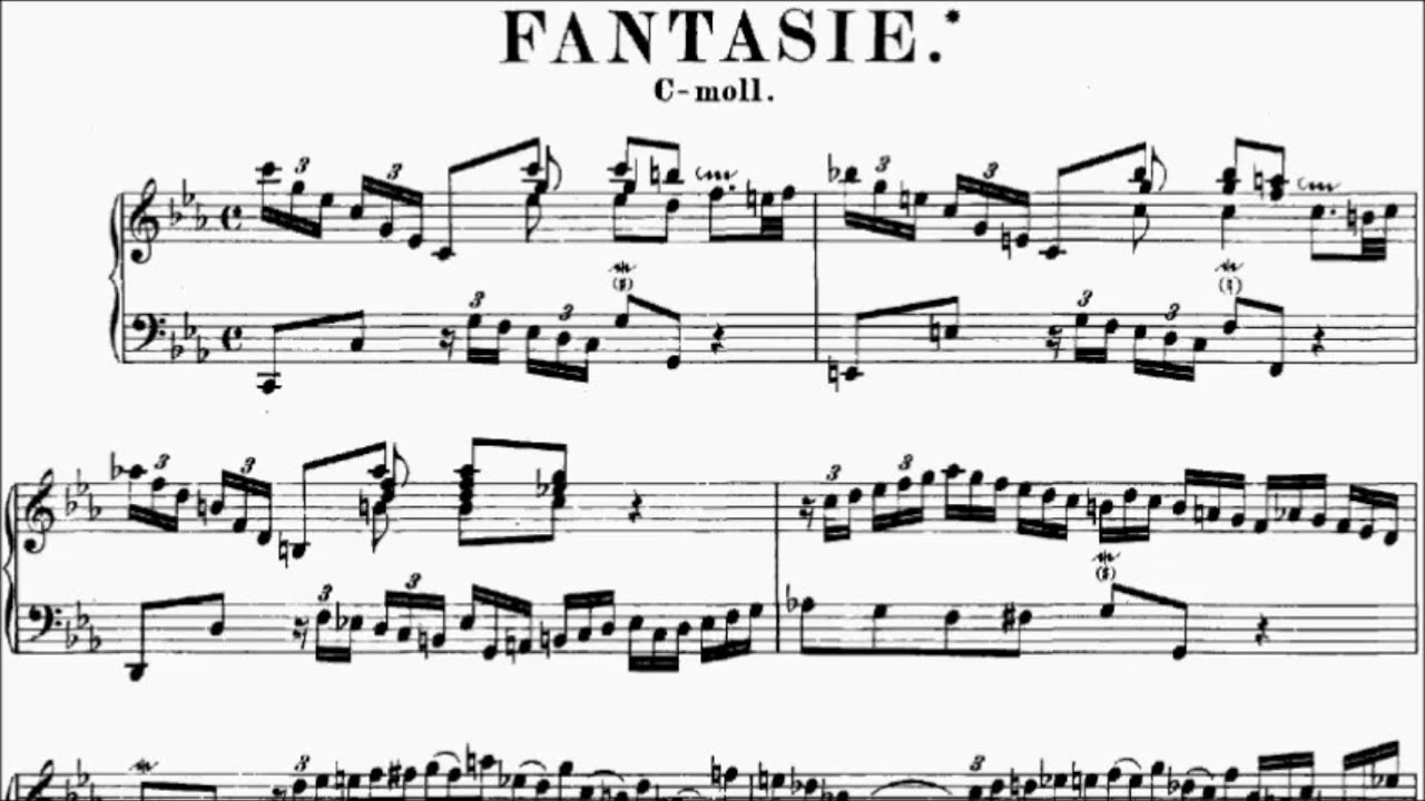 AMEB Piano Series 19 Grade 8 A1 Bach Fantasia BWV 906 Sheet Music