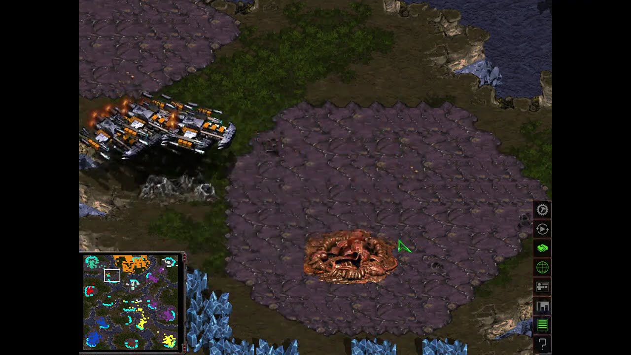 Brood War Big Game Hunters: Terran Versus 7 Zerg Melee. Easy Win.