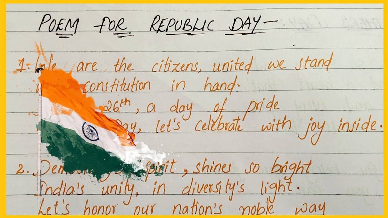 POEM ON REPUBLIC DAY || EASY POEM ON REPUBLIC DAY FOR KIDS || POEM IN ENGLISH FOR KIDS || ENGLISH 