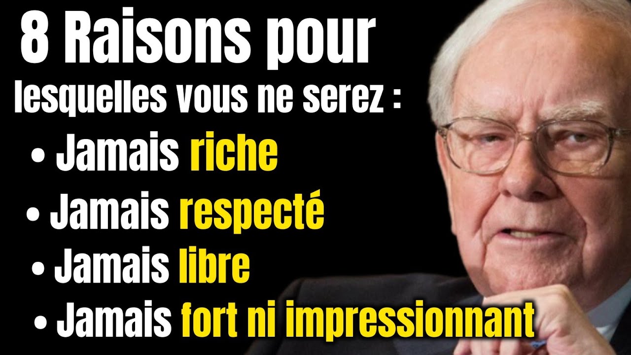 8 Habitudes qui font que vous ne serez jamais riche,  jamais respecter, jamais libre, fort