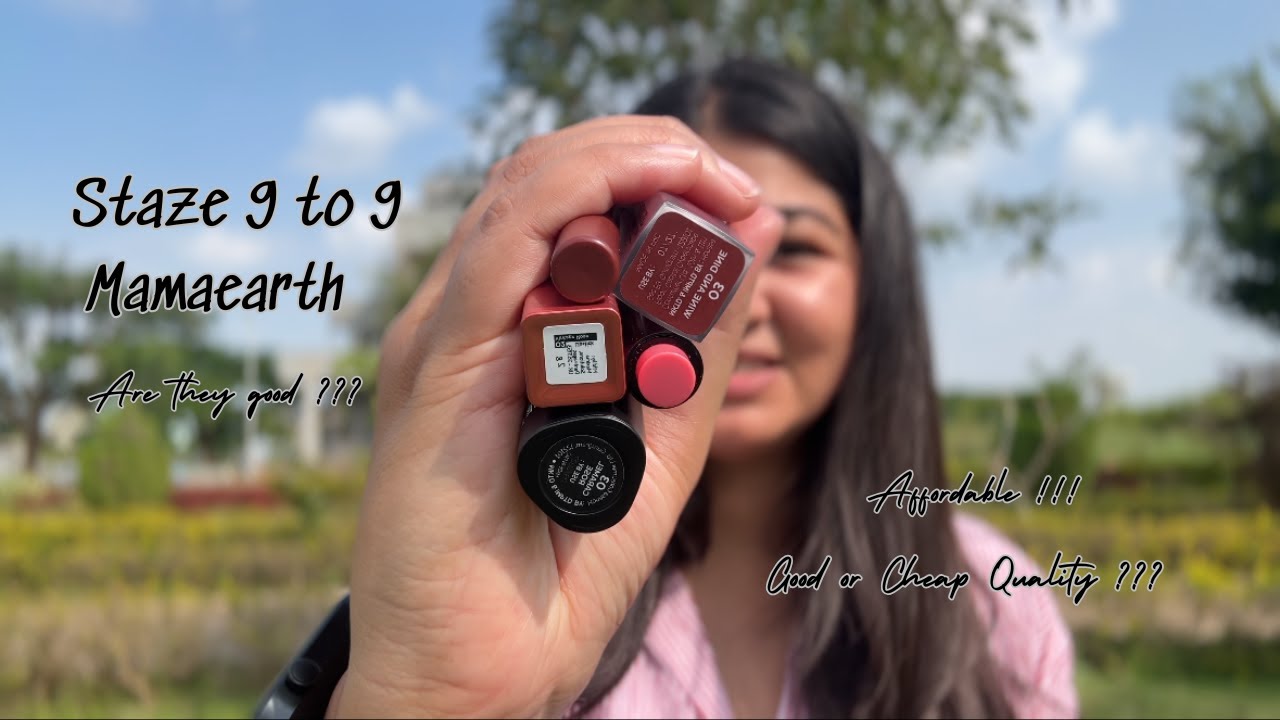Staze 9 to 9 lipstick honest review | is it affordable & good | Watch before you buy | Good or Cheap