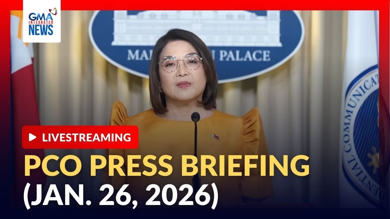 LIVE - PCO press briefing (Jan. 26, 2026) - Replay | GMA Integrated News