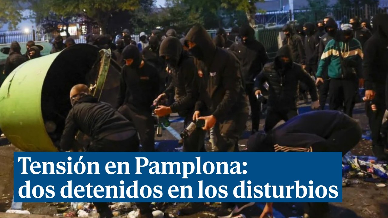 Tensión en Pamplona: dos detenidos en los disturbios por el acto cancelado de Vito Quiles