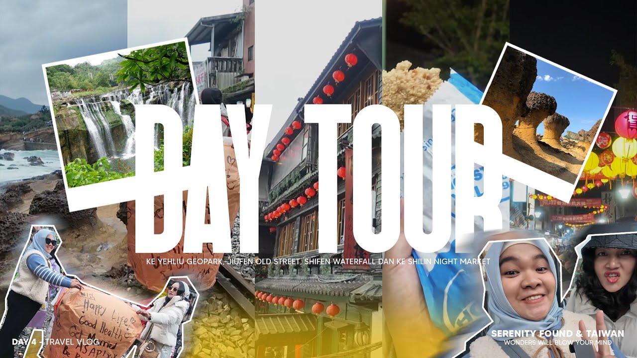 DAY 4 TAIWAN , ONE DAY TRIP EXPLORE YEHLIU GEOPARK, JIUFEN OLD STREET, SHIFEN WATERFALL
