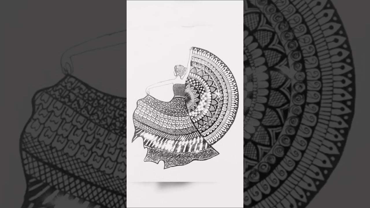 #girl#mandala#shorts#latest#frock#pencil#subscribe