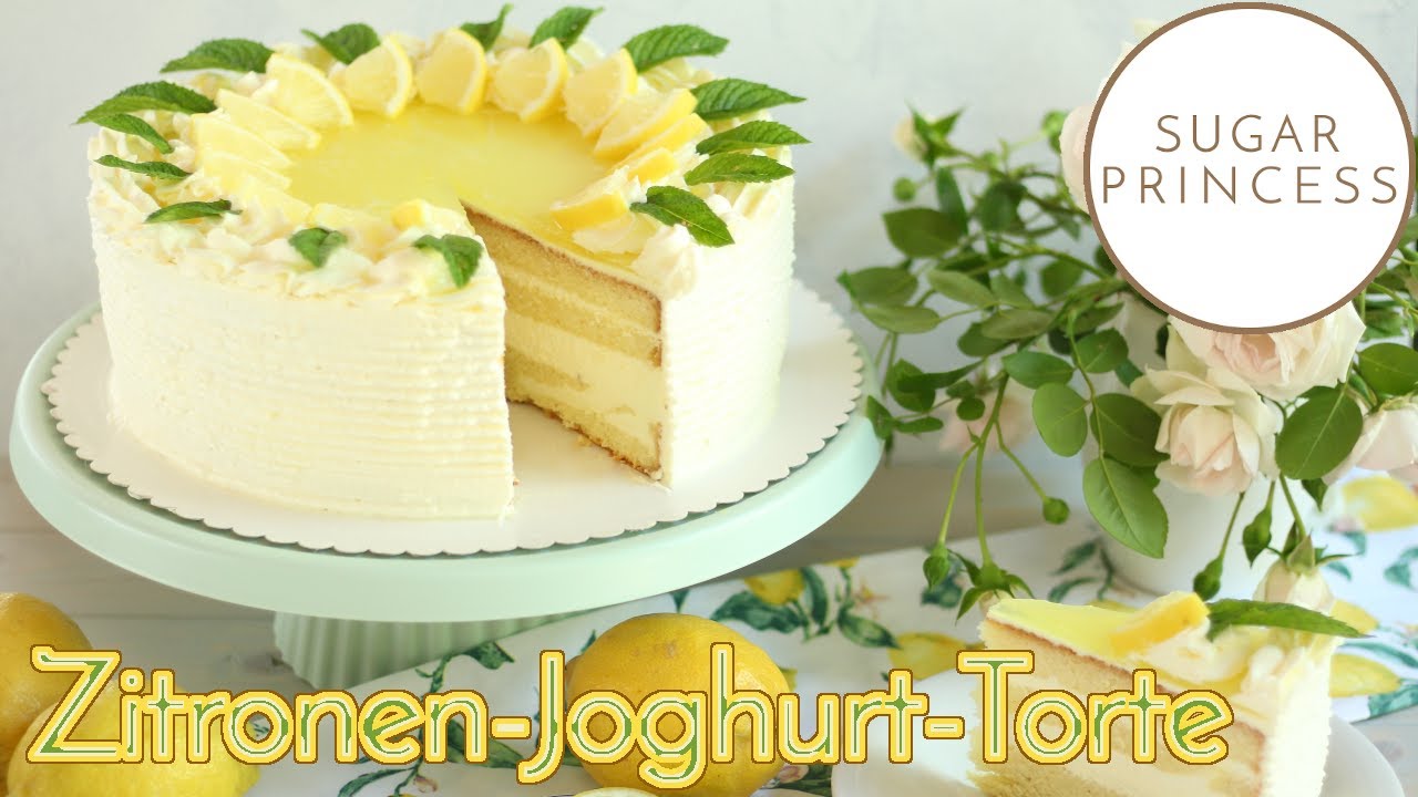 🍋 Super erfrischende Zitronen-Joghurt-Torte mit Götterspeise! 🍋 | Rezept von Sugarprincess
