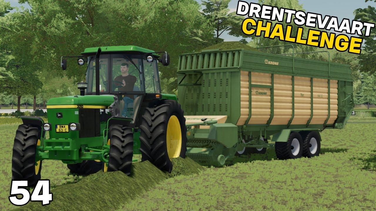Gras Inkuilen Met Een Nieuwe Opraapwagen | Drentsevaart Challenge #54 | FS22