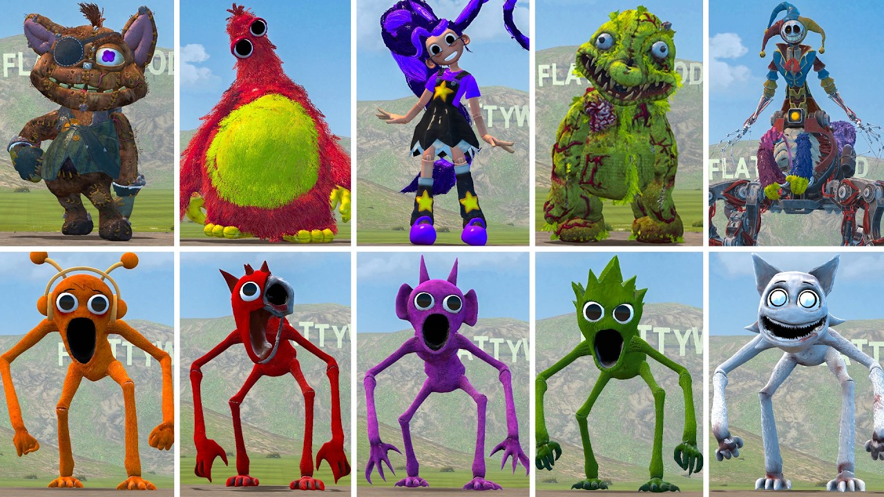 I Found All Poppy Playtime Chapter 5 Monsters VS All Sprunki Poppy Incredibox Family In Garry's Mod