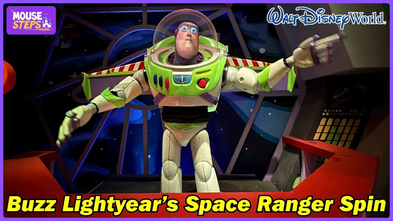 Buzz Lightyear's Space Ranger Spin at Walt Disney World 2025 Before Refurbishment Closure (4k)