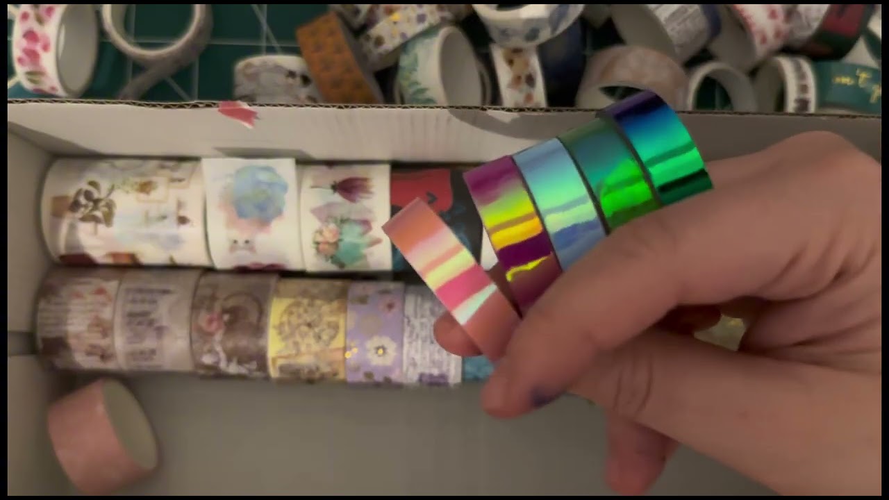ASMR Showing to Washi Tapes // Talking/Paper Sounds //