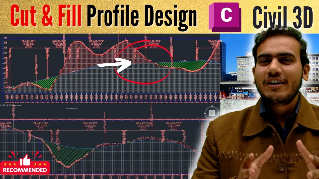 Cut Fill Profile Design in Civil 3D