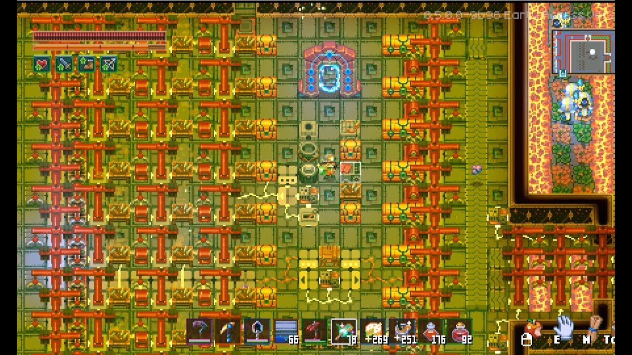 Core Keeper Extended Automatic Mob Farm in Molten Quarry