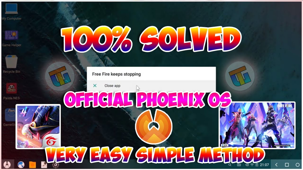 Solution - Free fire Has stopped problem In Phoenix os - 100%Fixed ✌ ob 29 update free fire