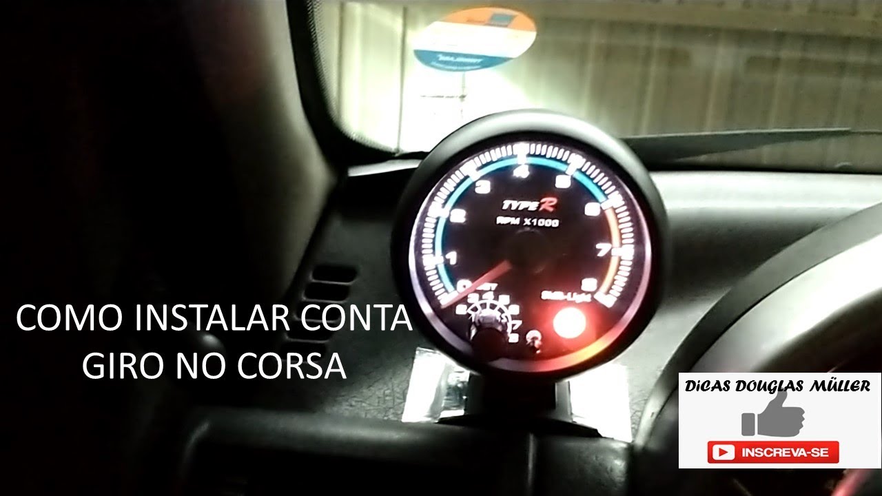 COMO INSTALAR CONTA GIRO CORSA