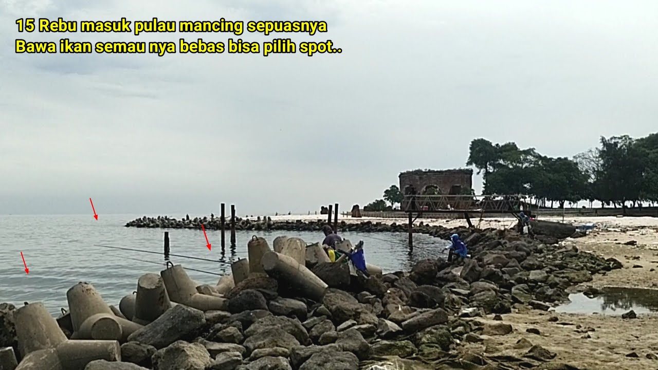 PULAU KELOR.! IKAN NYA MELIMPAH mancing di spot sini gak pernah boncos.malas MANCING BAGAN sini aja