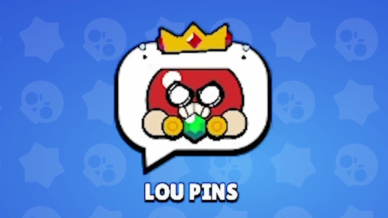 Animated King Lou Pins - Brawl Stars