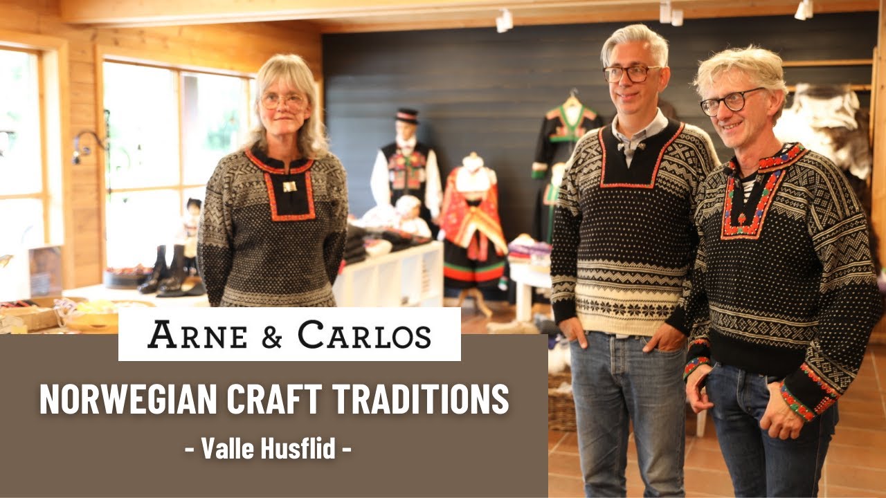 Norwegian Craft Traditions with ARNE & CARLOS. 5. A Visit to Valle Husflid Arts & Crafts Store.