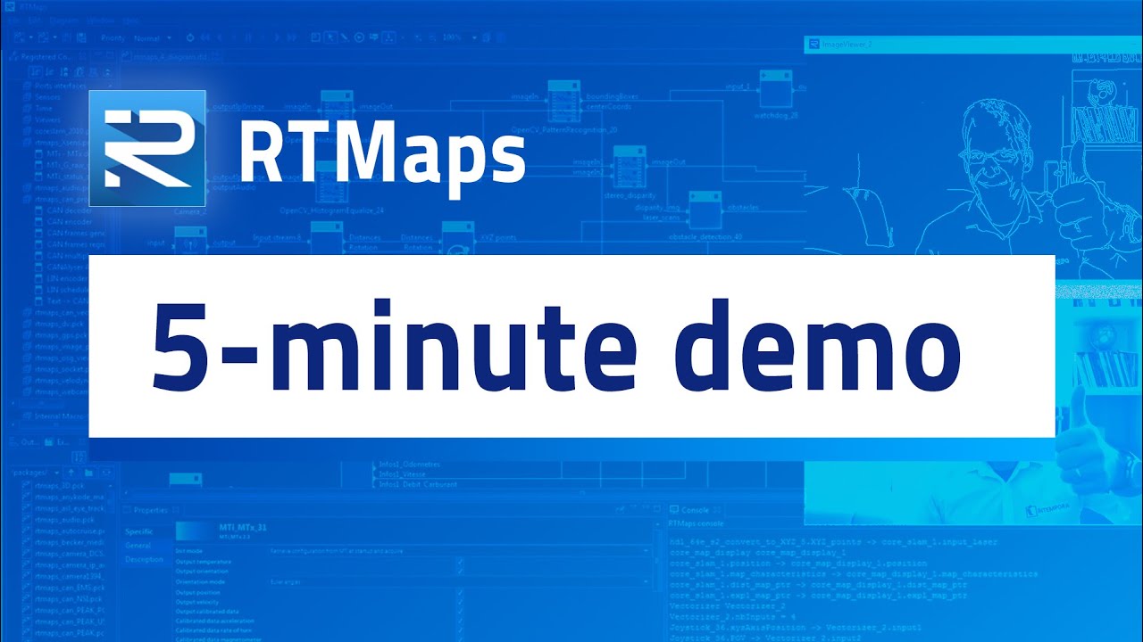 5-minute demonstration of RTMaps