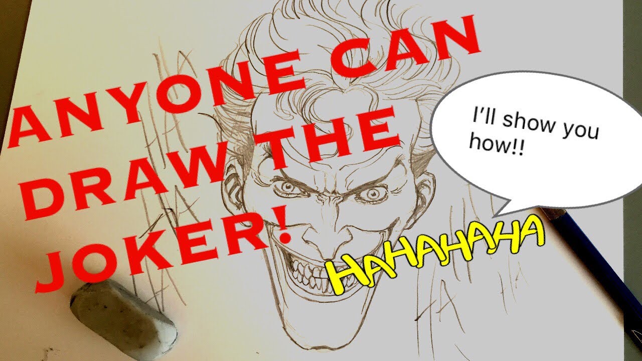 ANYONE CAN DRAW THE JOKER! I'll show you!