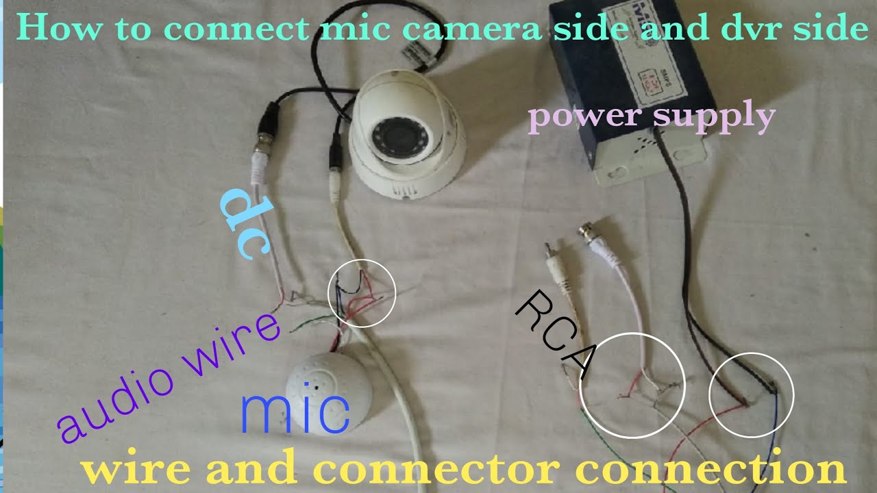 BNC And DC connector joined kaise kre cctv camera main