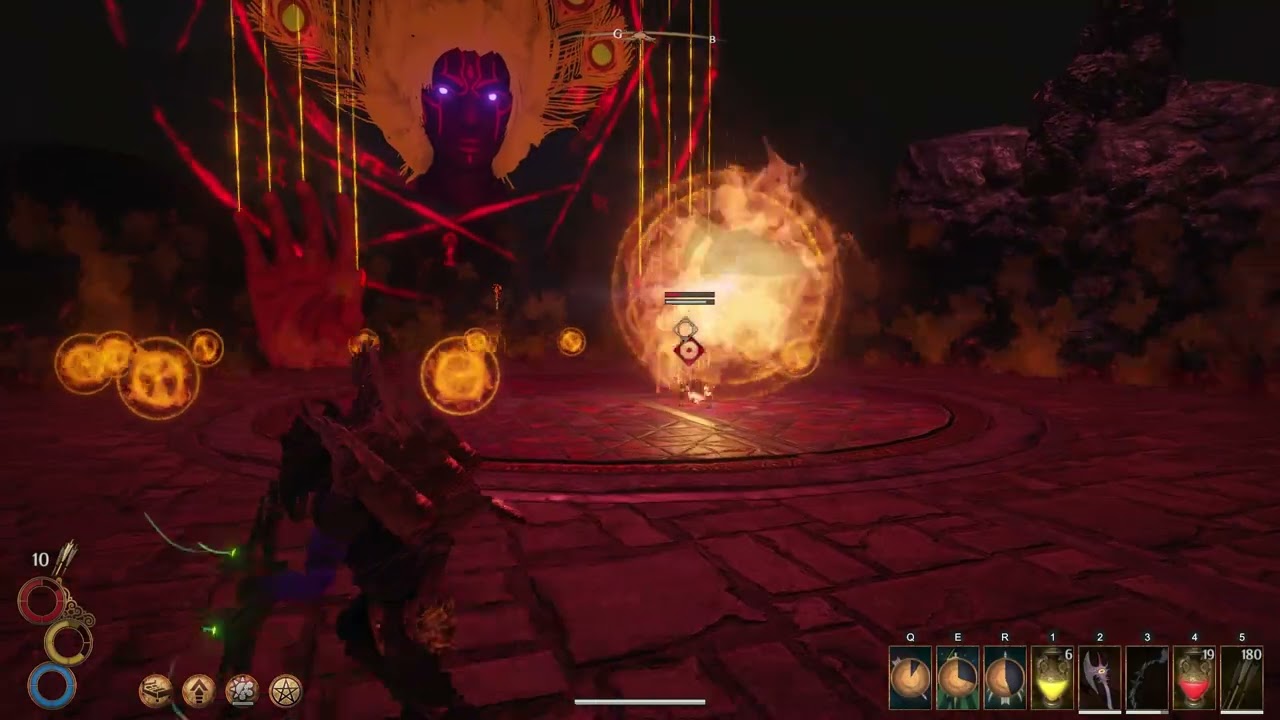 Outward - Crimson Avatar( Last Boss of Caldera's Main Quests) - Bow Solo