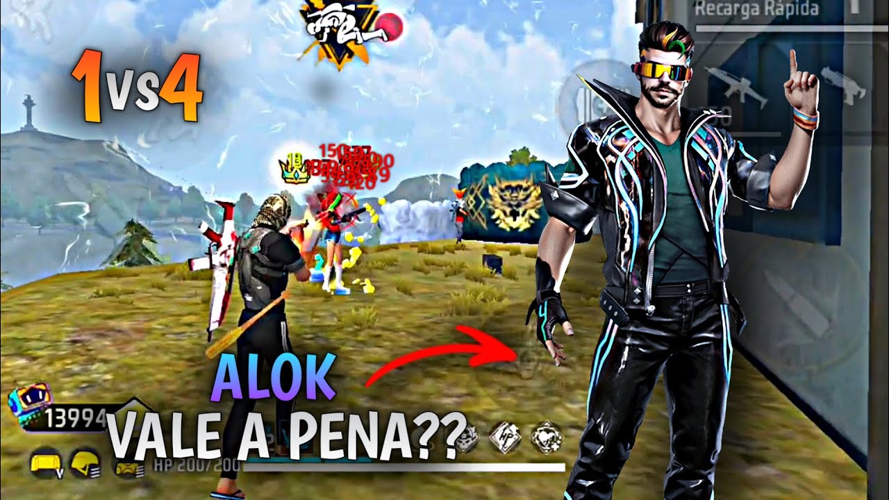 TESTEI O ALOK NO SOLO VS SQUAD!! AINDA VALE A PENA?? MELHORES HABILIDADES DO FREE FIRE!!