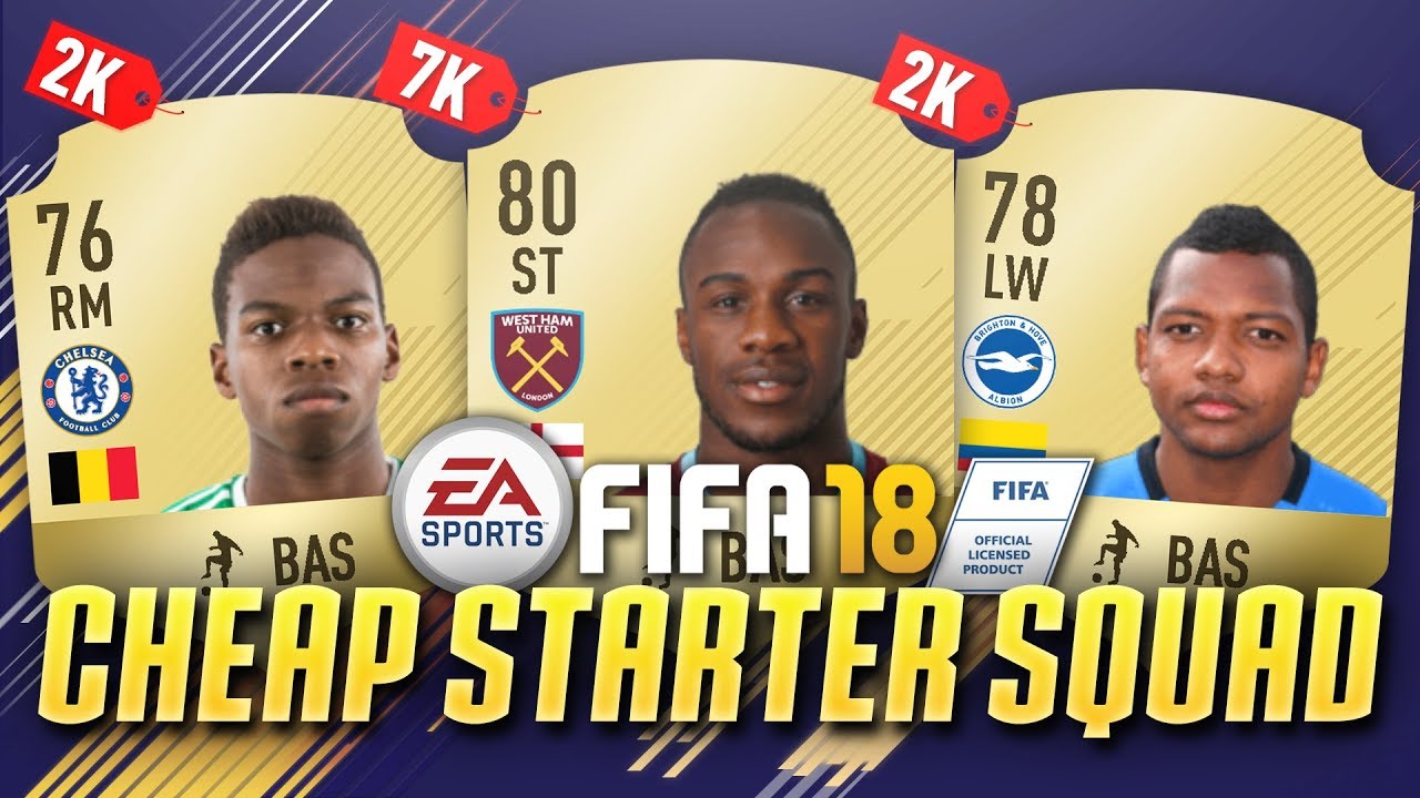 FIFA 18: ДЕШЁВЫЙ СТАРТОВЫЙ СОСТАВ ЗА 20 ТЫСЯЧ! КОНСТРУКТОР СОСТАВА FIFA 18!