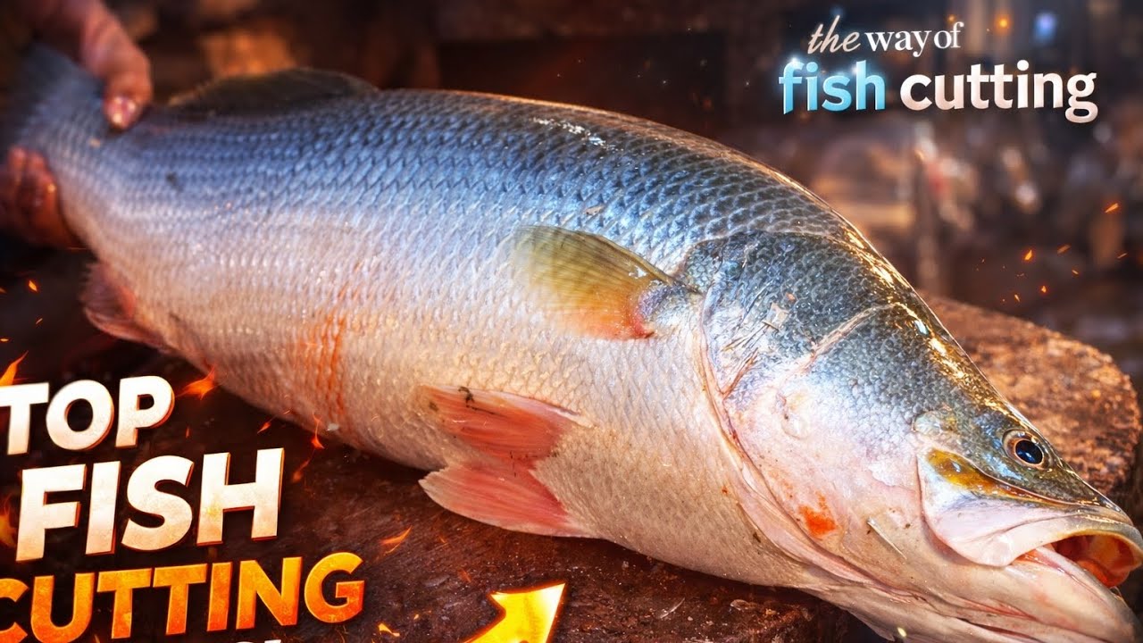 Epic Huge Koral Fish Cutting ASMR 🔥 | Satisfying Knife Skills & Filleting 2026