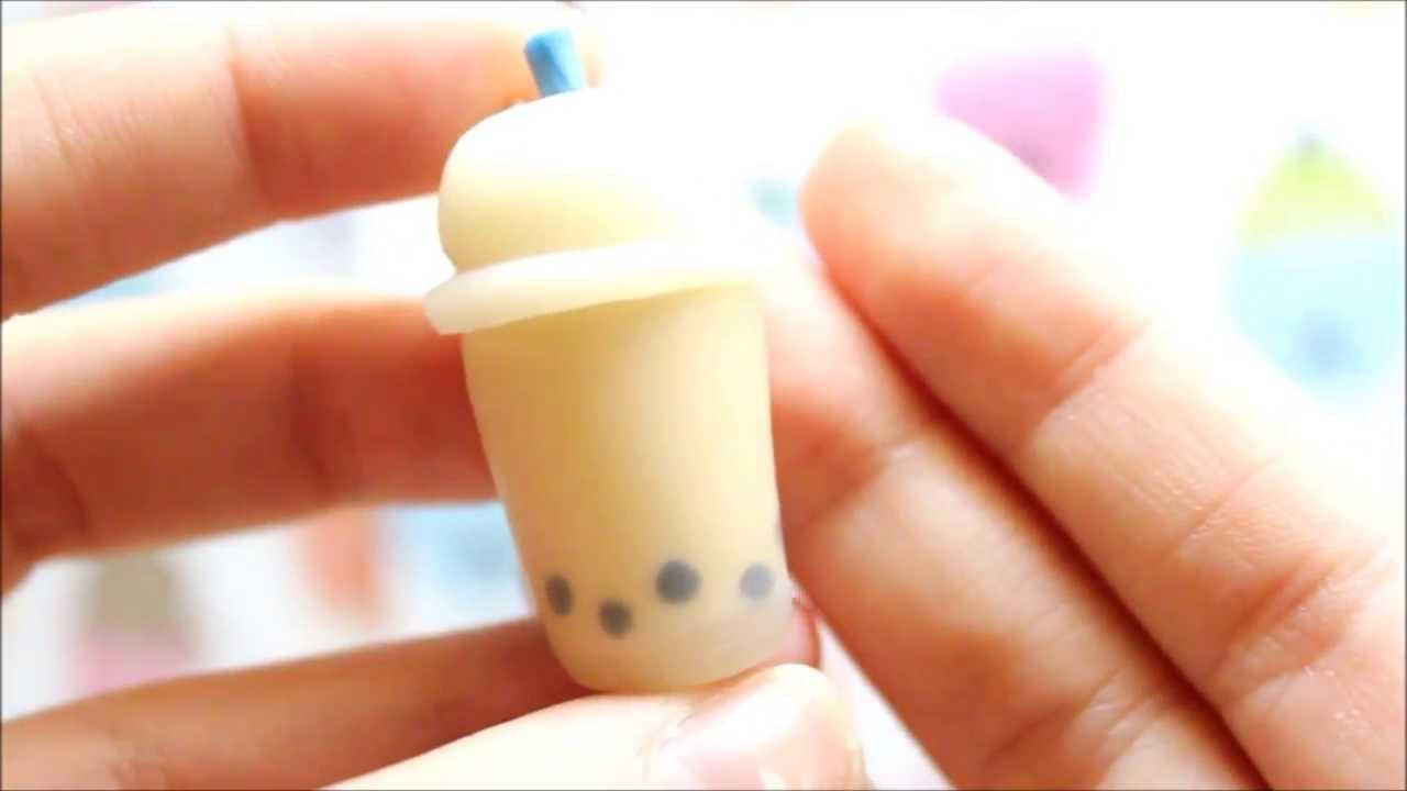 Polymer Clay Boba (Bubble) Tea To Go Tutorial