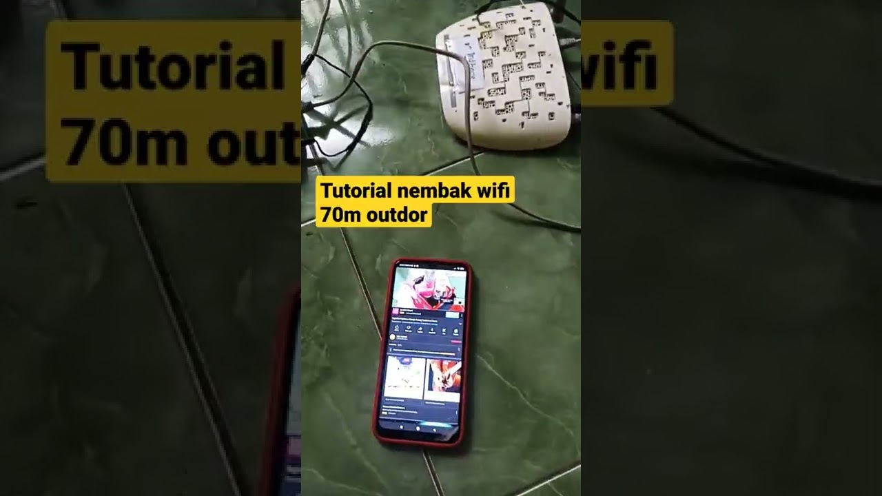 cara nembak WIFI outdor jarak 70 METER #nembakwifi#wifi #shorts