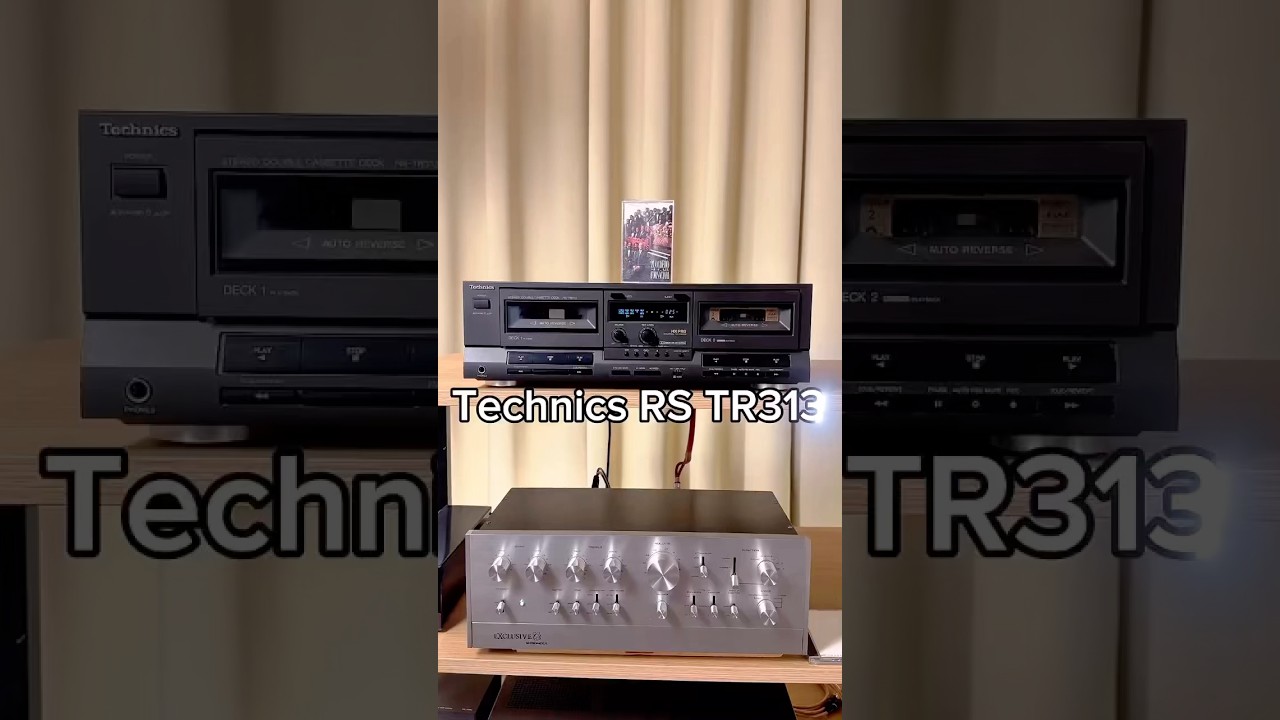 💥 Technics RS-TR313 &ndash; 1991 | Vintage Double Cassette Deck 🎶 #shorts