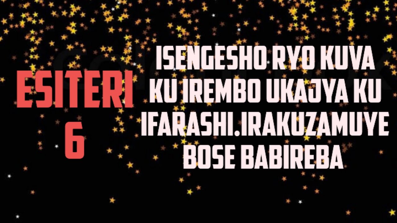 Isengesho ry'uyu munsi le 3/3/26(Esiteri 6)Igukuye ku irembo igushyize ku ifarashi y'umwami