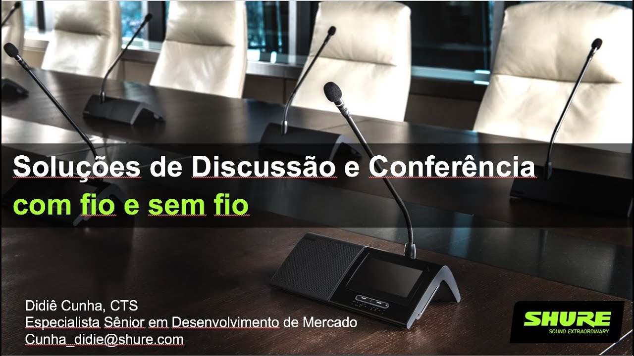 Soluções de discussão e conferência