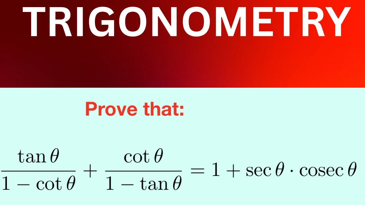 Prove that tan θ  /(1- cot θ) + cot/(1 - tan θ) = 1 + sec θ . cosec θ