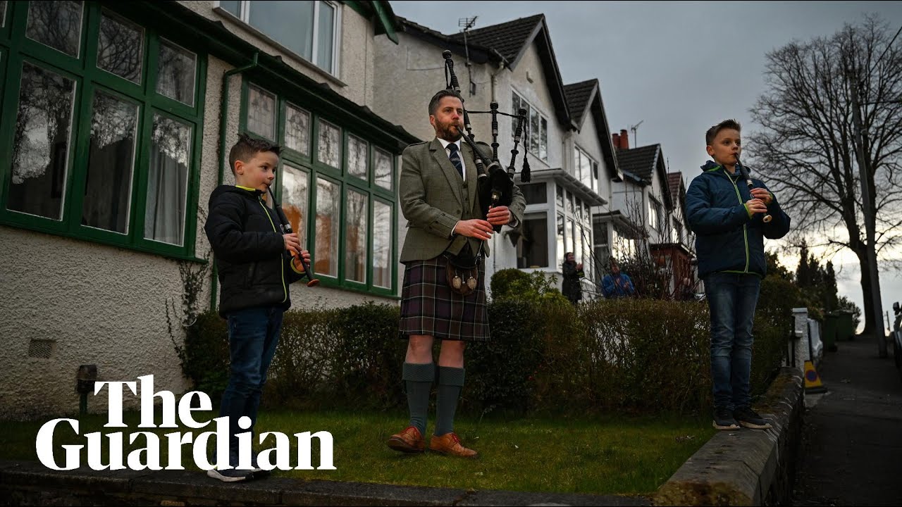 Pots, pans, cheers and bagpipes: UK applauds key workers in coronavirus fight