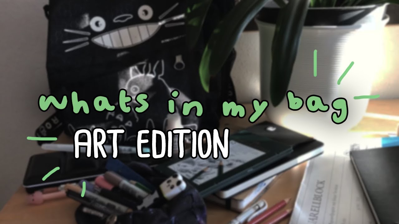 whats in my bag (art edition) 🎨