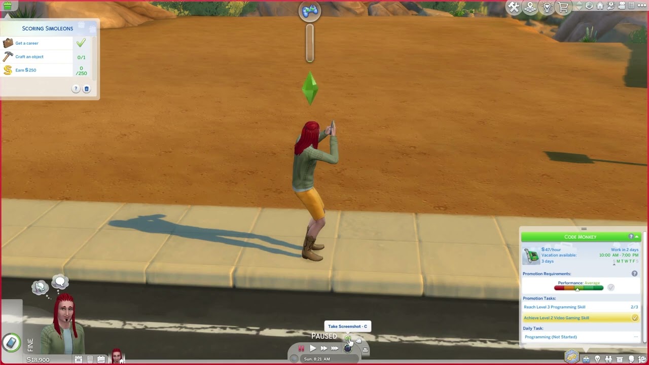 How To Take Screenshot In The Sims 4