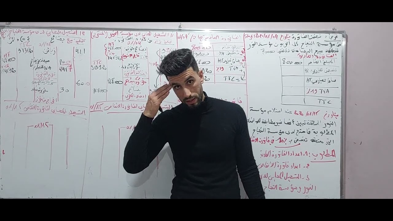 ثانية ثانوي + 1 جامعي : المخزونات( شراء بيع) التسجيل للفاتورة العادية و فاتورة الانقاص 💯