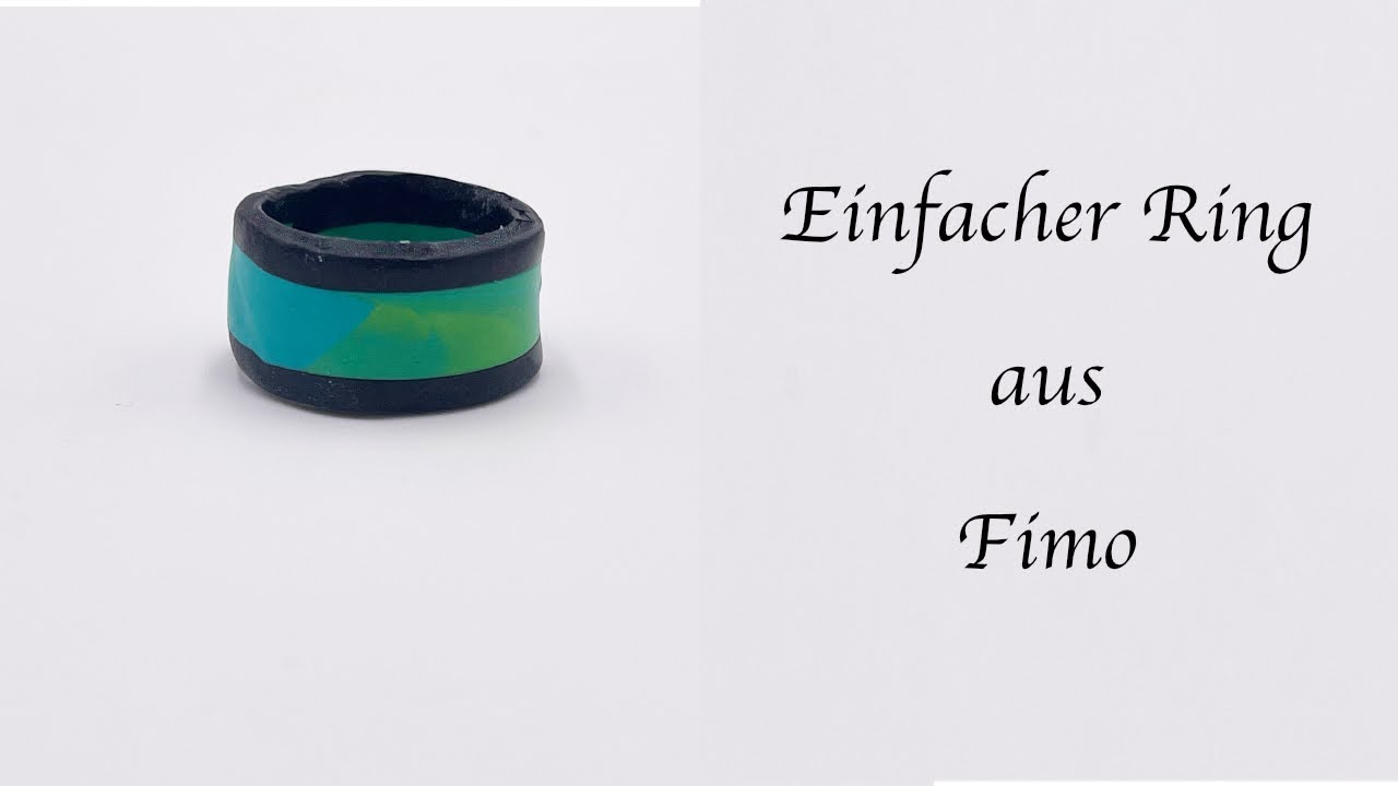 einfacher Ring aus Fimo, Polymer Clay, DIY, Tutorial, einfach selber machen