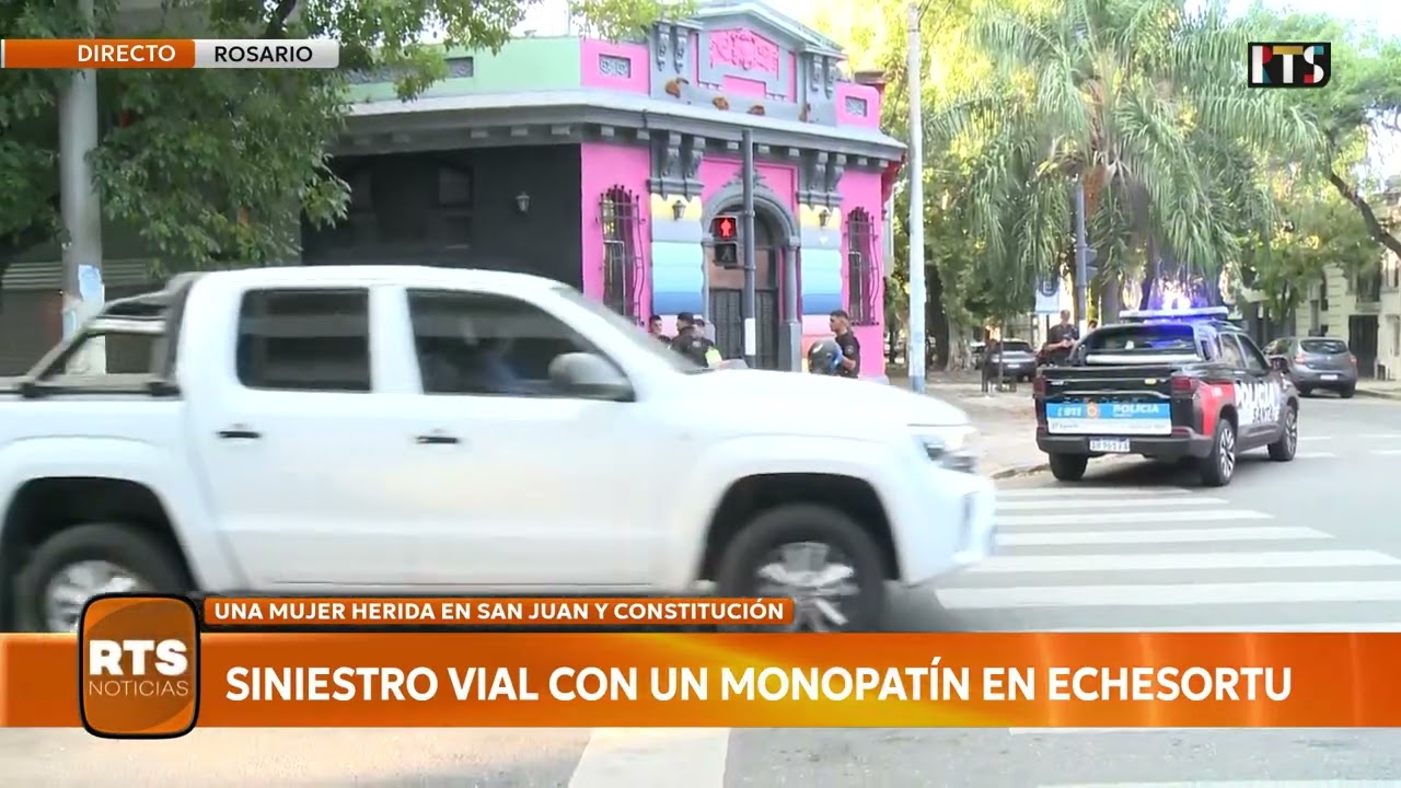 MUJER HERIDA TRAS CHOQUE CON MONOPATÍN EN ECHESORTU | Ocurrió en San Juan y Constitución