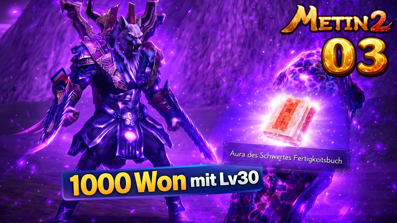 Metin2 [03] 💰 1000 Won mit Lv30 ⚔️ Lohnt Map2 noch? Purpur G exxen!