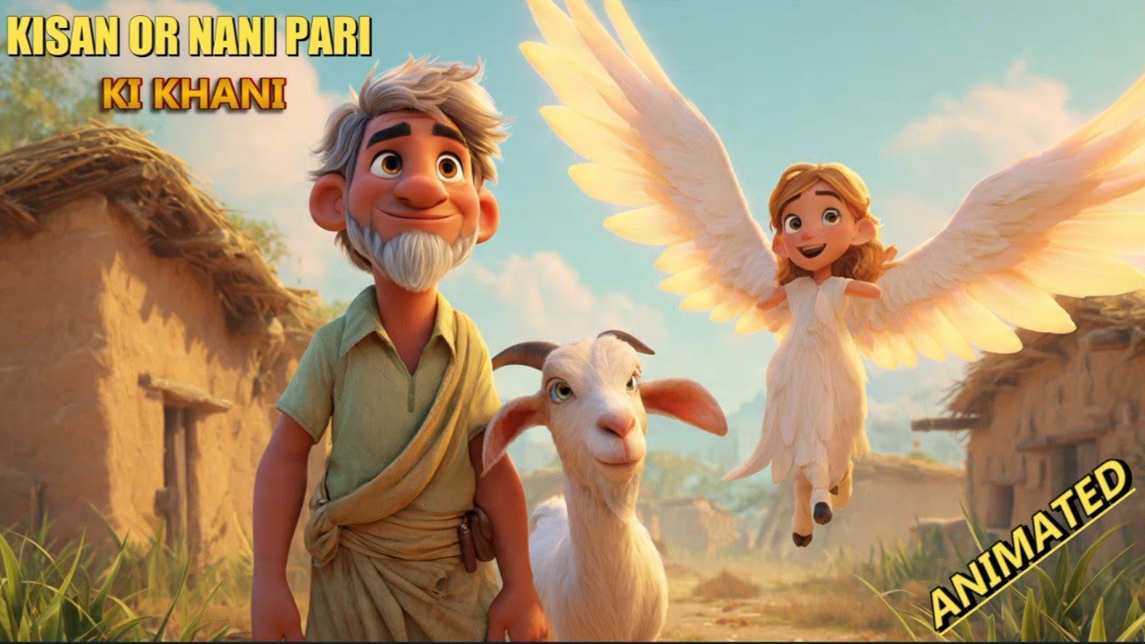 Kisan or choti pari ki khani | Animated hindi urdu story 