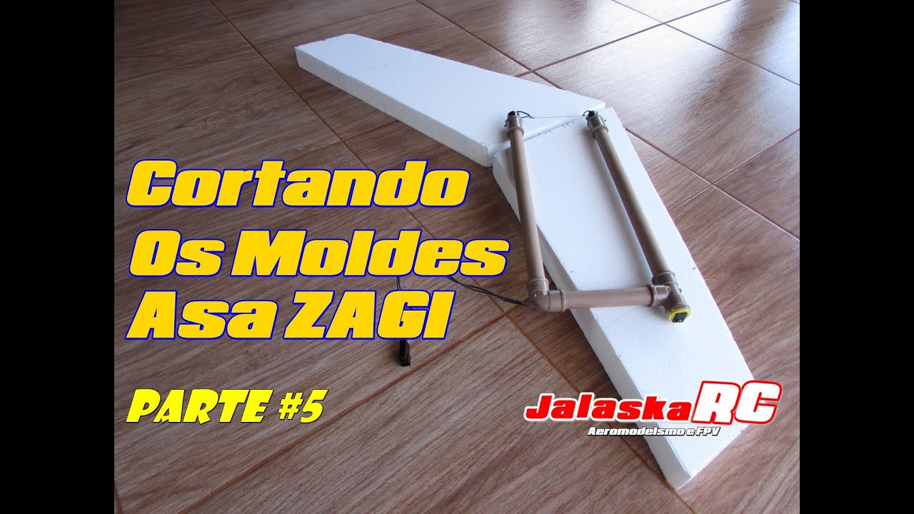 Como Construir Uma Asa Zagi Parte #5 (Cortando os Moldes da Asa Zagi 120cm)